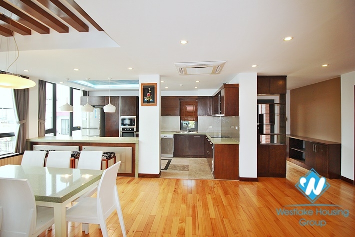 A spacious 2 beds apartment with huge balcony for rent in Au Co st, Tay Ho